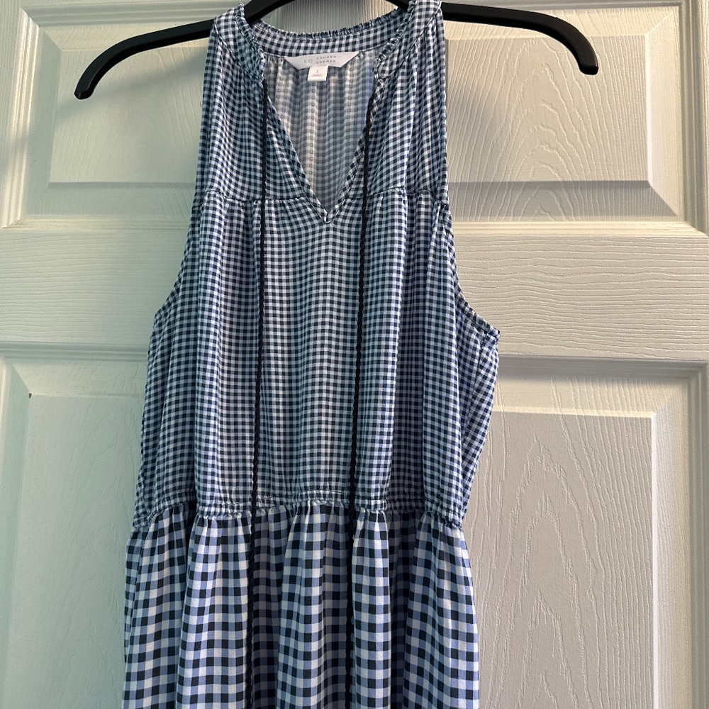 LC Conrad gingham Maxie dress